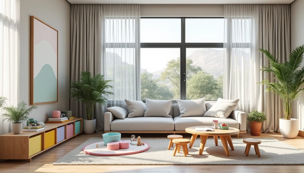 découvrez comment aménager un salon moderne et tendance en intégrant un espace jeux convivial, alliant confort et fonctionnalité pour toute la famille.
