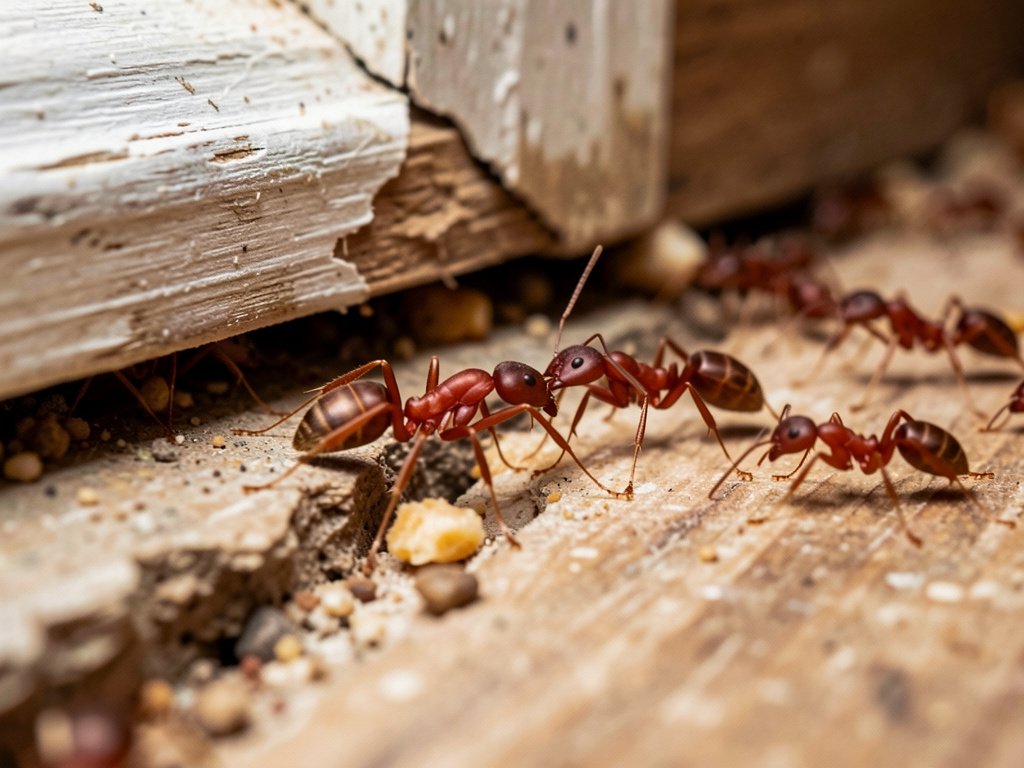 Fourmis rouge dans la maison : signification et causes